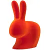 QEEBOO chaise RABBIT CHAIR VELVET FINISH (Orange - Polyéthylène et vel...