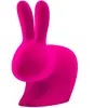 QEEBOO chaise RABBIT CHAIR VELVET FINISH (Fuchsia - Polyéthylène et ve...