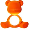 QEEBOO lampe de table TEDDY GIRL VELVET FINISH (Orange - Polyéthylène et velours)