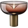 LEUCOS lampe de table AELLA T 54 (3000K, shaded burgundy, base bronze ...
