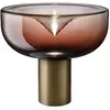 LEUCOS lampe de table AELLA T 45 (2700K, shaded burgundy, base bronze ...