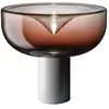 LEUCOS lampe de table AELLA T 45 (3000K, shaded burgundy, base blanc o...