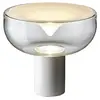LEUCOS lampe de table AELLA T 30 (2700K, transparent et blanc, base bl...