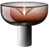 LEUCOS lampe de table AELLA T 54 (3000K, shaded burgundy, base blanc o...