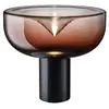 LEUCOS lampe de table AELLA T 30 (3000K, shaded burgundy, base noir op...