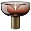 LEUCOS lampe de table AELLA T 30 (2700K, shaded burgundy, base bronze ...