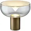 LEUCOS lampe de table AELLA T 45 (3000K, transparent et blanc, base br...