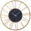 ARTI E MESTIERI horloge murale BIG 90 MARMO (Oro laccato e marmo nero ...