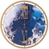 ARTI E MESTIERI horloge murale MOOD (Oro laccato e marmo blu - Métal v...