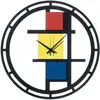 ARTI E MESTIERI horloge murale MONDRIAN 50 (Ø 50 cm - Métal verni)