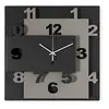 ARTI E MESTIERI horloge murale ZIGGURAT (Nero Fango e Nero - Métal ver...