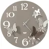 ARTI E MESTIERI horloge murale BUTTERFLY FLOWERS GRANDE (Sable et bron...