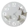 ARTI E MESTIERI horloge murale BUTTERFLY FLOWERS GRANDE (Marbre blanc ...
