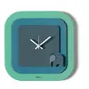 ARTI E MESTIERI horloge murale TINO (Verde acqua / blu oltremare / pet...