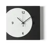 ARTI E MESTIERI horloge murale ECLEO (Noir / blanc marbre - Métal vern...