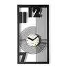 ARTI E MESTIERI horloge murale GROPIUS (Nero / avorio - Métal verni)
