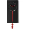 ARTI E MESTIERI horloge murale à pendule OMEGA (Noir / rouge - Métal v...