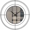 ARTI E MESTIERI horloge murale NUDO PICCOLO TARTAN (Nero / tartan - Mé...