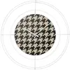 ARTI E MESTIERI horloge murale NUDO PICCOLO PIED DE POULE NERO (Bianco...