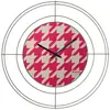 ARTI E MESTIERI horloge murale NUDO PICCOLO PIED DE POULE MAGENTA (Sab...