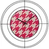 ARTI E MESTIERI horloge murale NUDO PICCOLO PIED DE POULE MAGENTA (Ner...