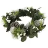 Mobili Rebecca Guirlande de Noël verte, marron et blanche ø 50 cm