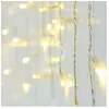 MOBILI REBECCA Rideau De Lumières Blanc Chaud 90 LED Pour Intérieur Et Extérieur