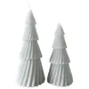 Mobili Rebecca Ensemble de 2 Bougies de Noël Gris en Cire de Soja Décoration de Noël