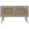 Rebecca Mobili Meuble d'Entrée Scandinave avec 2 Portes en Bois Marron