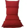 MOBILI REBECCA Siège de sol rembourré en métal et polyester rouge