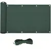 Ecran Protection Confidentialité HDPE Cordons Verts Oeillets 0,9x5
