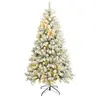 Mobili Rebecca Sapin de Noël 210 cm avec 400 lumières vert et blanc