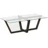 Table basse Daaboubo - Dmora - Bois massif - Anthracite 105x70h35 cm