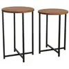Dmora Table basse gwenllian, table basse, porte-revues pour canapé, etagère de salon, 70x35h55 cm, chêne