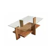 Dmora Table basse en bois beige 105x60 h40 cm
