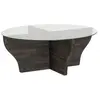 Dmora Table basse en bois anthracite 92x92  cm