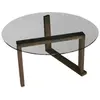 Dmora Table basse en bois beige 80x80 h41 cm