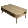 Dmora Table basse effet bois beige 105x60 h35 cm
