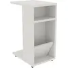 Table basse Dgambazz - Dmora - Mélamine - Blanc 30x36h63 cm