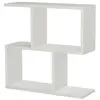 Table basse Dpersend - Dmora - Mélamine - Noir 60x25h60 cm