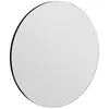 Dmora Miroir en verre noir 70x2 h70 cm