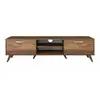 Meuble TV Dbarar - Dmora - Mélamine - Noyer 180x40h48.6 cm