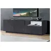 DMORA Meuble TV effet bois ardoise 150x43 cm