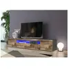 DMORA Alter Meuble TV LED - Gris