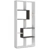DMORA Bibliothèque effet bois blanc, oxyde 80x25 cm
