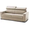 Talamo Italia Canapé lit 3 places en tissu beige 200x95 cm