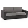 Talamo Italia Canapé lit 3 places en tissu gris, anthracite 200x95 cm