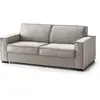 Talamo Italia Canapé lit 3 places en tissu tourterelle 220x95 cm