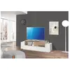 DMORA Meuble tv andris, buffet bas de salon, base pour meuble tv, 100% made in italy, 160x45h51 cm, blanc brillant et érable 8052773805988