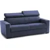 Talamo Italia Canapé lit 2 places en tissu bleu 180x95h85 cm